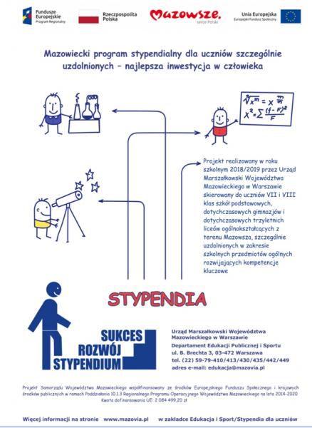 Mazowiecki program stypendialny 2018-2019