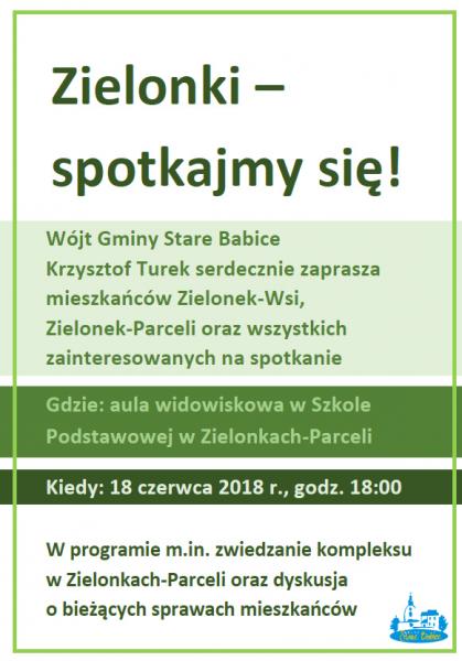 Spotkanie sołeckie w Zielonkach
